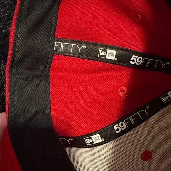 New Era Red Star Cowboys 7 3/8 Fitted 59FIFTY Cap - Picture 6 of 10